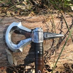 close up rubber assassin axe