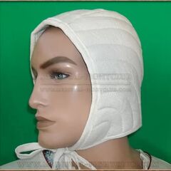 mannequin head with padding arming cap