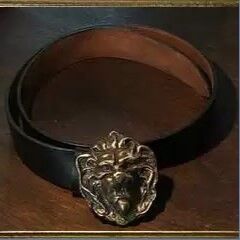 lionhead clasp belt