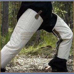 stretched padded legs