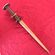 dagger on red background