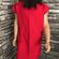 mannequin with long red tunic
